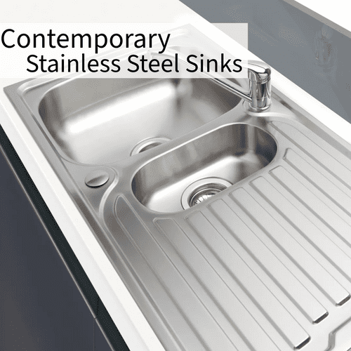 Contemporary Stainless Steel Sinks