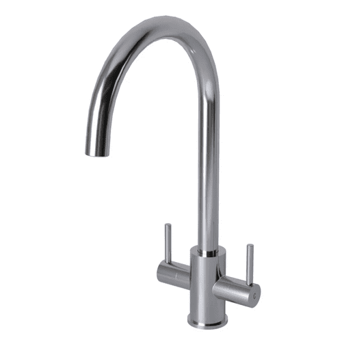 Contemporary Twin Lever Tap - Chrome