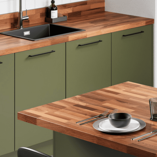 De Terra Solid Wood Worktops - Walnut