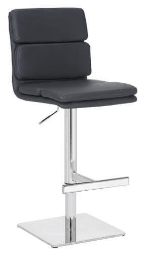 Deluxe Moderno Bar Stool Weighted Base Charcoal