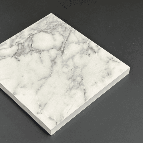 Duropal 12mm Compact Laminate Worktops - Carrara Marble S63009 CM - Grey Core