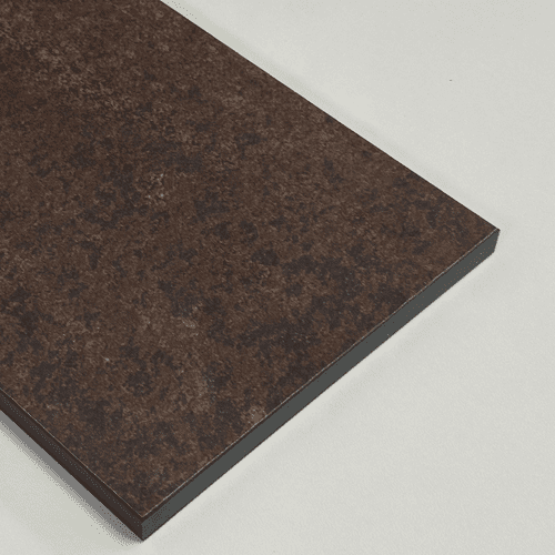 Duropal 12mm Compact Laminate Worktops - Ceramic Rust F76026 GR - Black Core