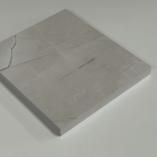 Duropal 12mm Compact Laminate Worktops - Cracked Marble Plaster S63069 CM - Grey Core
