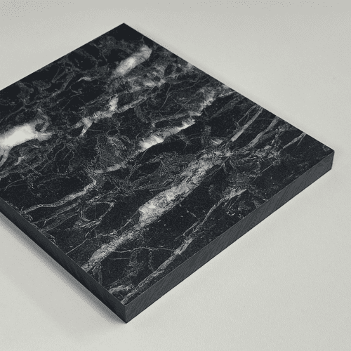 Duropal 12mm Compact Laminate Worktops - Nero Portoro S63028 CM - Black Core