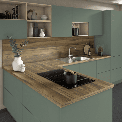 Egger 38mm Postformed Laminate Worktops - Dark Hunton Oak - H2033 ST10