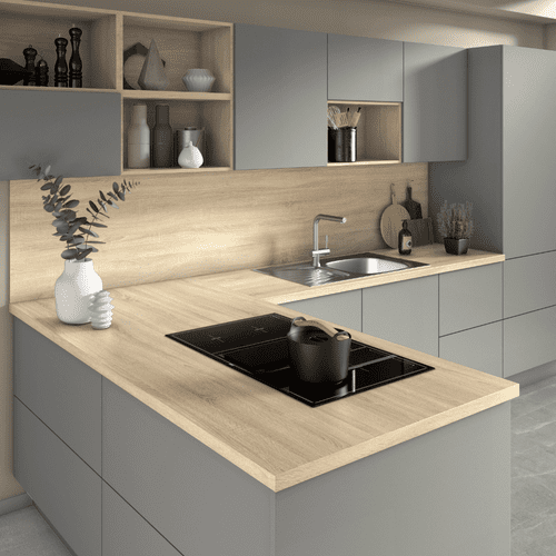 Egger 38mm Postformed Laminate Worktops - Grey Bardolino Oak - H1146 ST10
