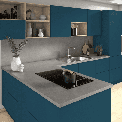 Egger 38mm Postformed Laminate Worktops - Grey Sparkle Grain - F487 ST76