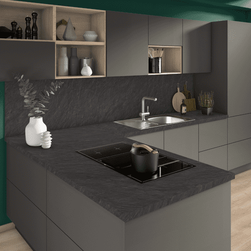 Egger 38mm Postformed Laminate Worktops - Scivaro Slate - F235 ST76