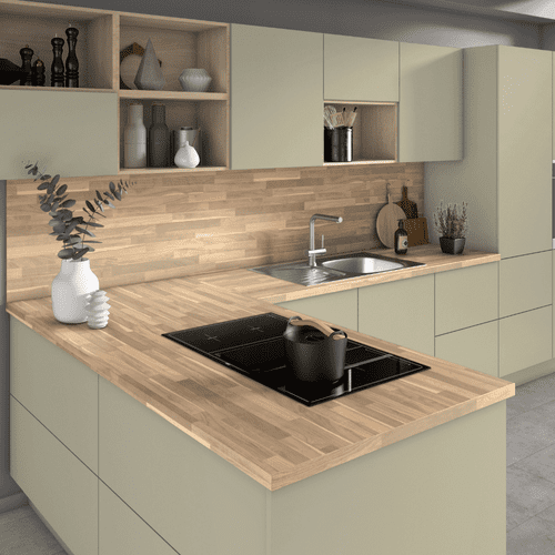Egger 38mm Postformed Laminate Worktops - Walnut Butcher Block - H194 ST12