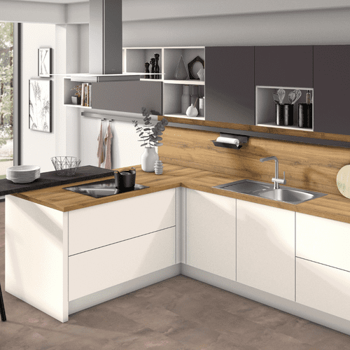 Egger 38mm Square Edged Laminate Worktops - Cognac Brown Sherman Oak - H1344 ST32