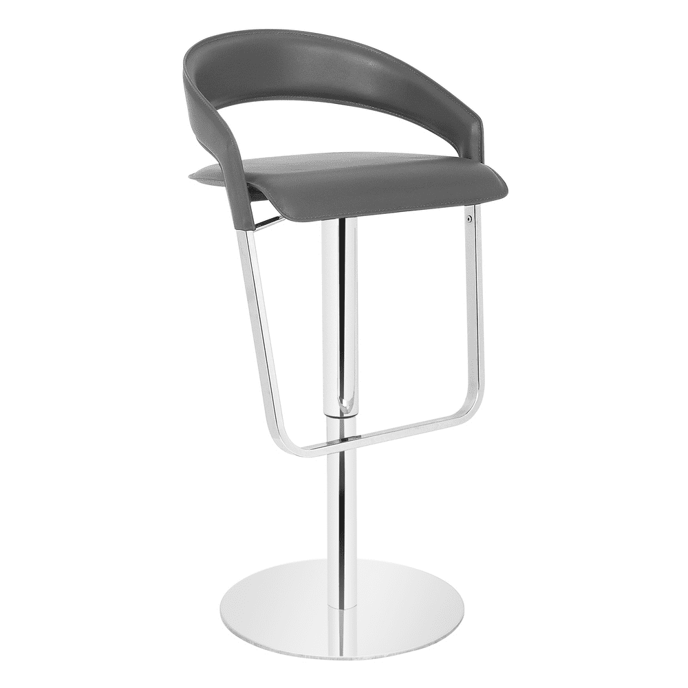 Eleganza Signature Real Leather Bar Stool Charcoal