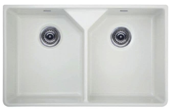 Essentials Ceramic Double Bowl Sink 800 x 500 x 220mm - ECER800D