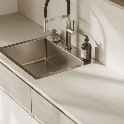 Formica Originals 22mm Square Edge Worktops - Layered Sand - Essence PP9511