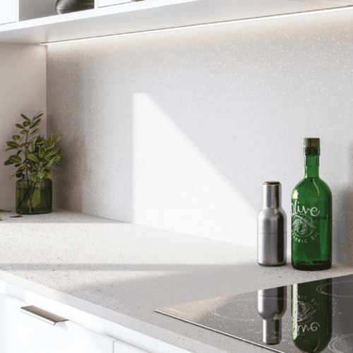 Formica Originals 22mm Square Edged Worktops - Sovereign White - Satin NDF PP5833