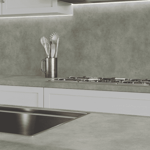 Formica Originals 38mm Postformed Worktops - Brushed Concrete - Matte 58 PP6275