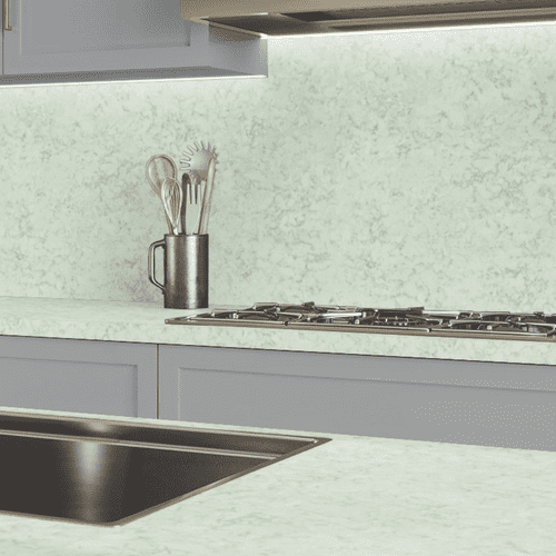 Formica Originals 38mm Postformed Worktops - Platinum Cloud - Platinum Etchings PP7677