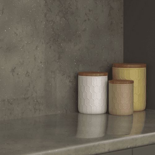 Formica Originals 38mm Postformed Worktops - Platinum Tornado - Platinum Etchings PP7679