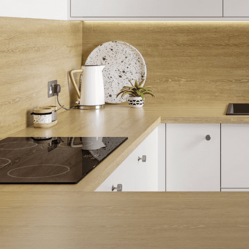 Formica Originals 38mm Postformed Worktops - Rural Oak - Matte 58 PP8853
