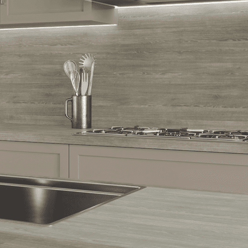 Formica Originals 38mm Square Edged Worktops - Nebbia Oak - Timber PP8376