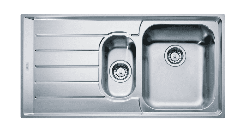 Franke Stainless Steel Sinks - Neptune Slim-Top 1 5 Bowl Sink - NEX251