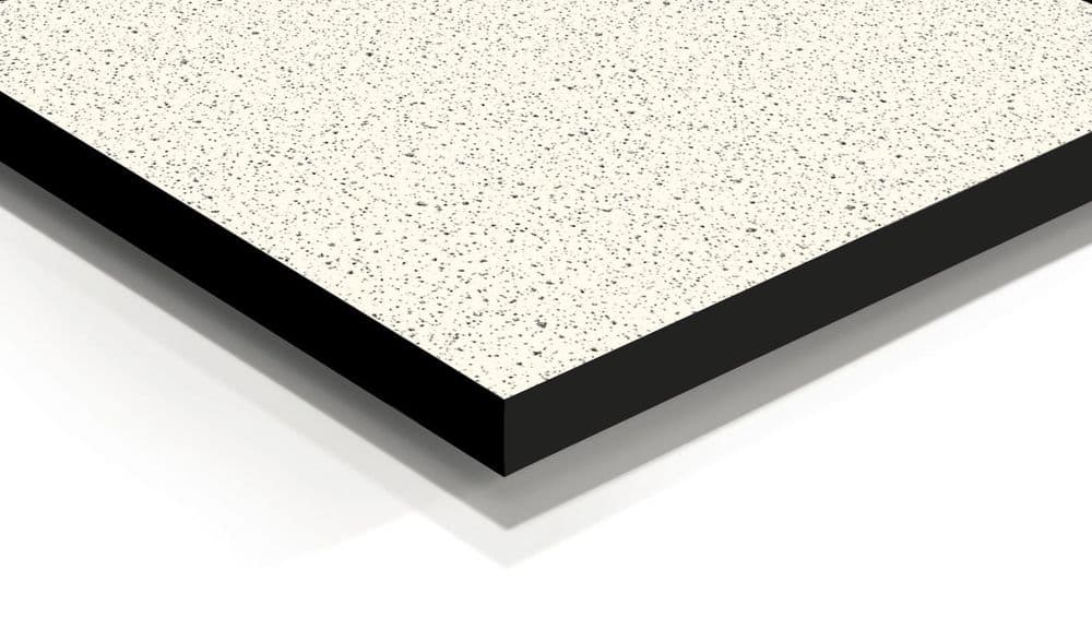 Compact Fundermax Table Fundermax Max Compact Interior 16mm Panels - White Punto - Black Core ...