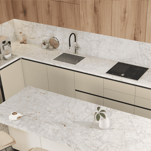 Krono Finesse 38mm Kitchen Laminate Worktops Portobello Elegante Postformed PN K703
