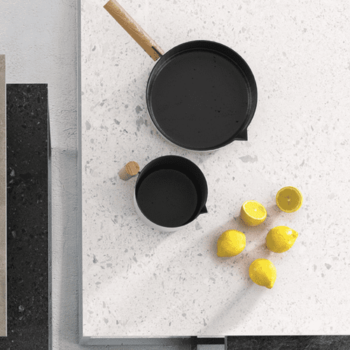 Krono Finesse 38mm Postformed Laminate Worktops - Light Terrazzo Marble - K095 SU