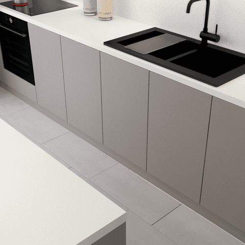 Krono Finesse 38mm Postformed Laminate Worktops - Snow White - 8685 RS