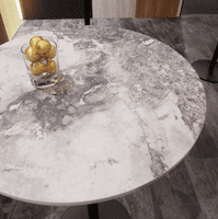 Kronospan 12mm Compact Kitchen Laminate Worktops - White Iceberg Marble K552 SU - White Core