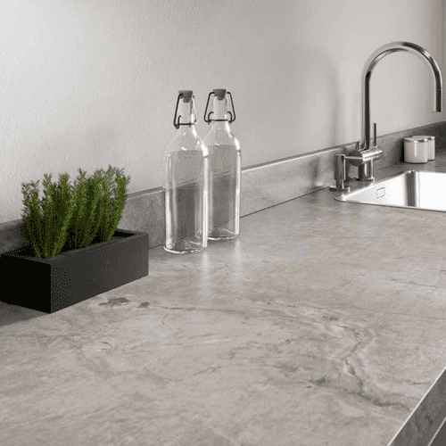 Kronospan 3m Square Edge Laminate Worktops - Atlantic Stone Graphite 38mm 4895 DP