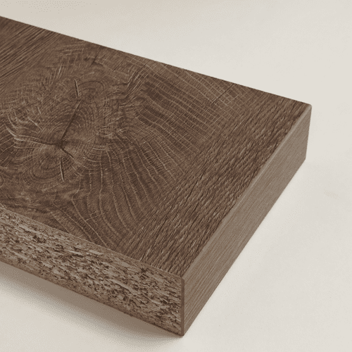 Kronospan 3m Square Edge Laminate Worktops - Oak Endgrain Cognac 38mm 5413 AW