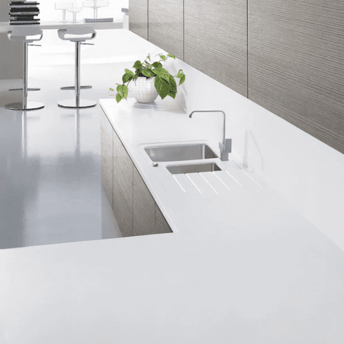 Maia 28mm Solid Surface Worktops - Cristallo