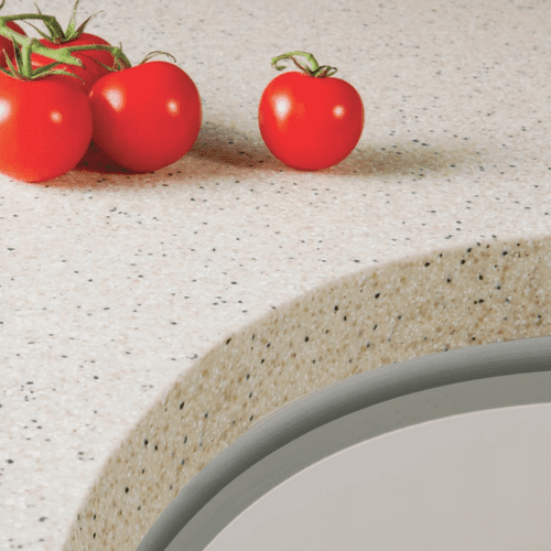 Maia 42mm Solid Surface Worktops - Cappuccino