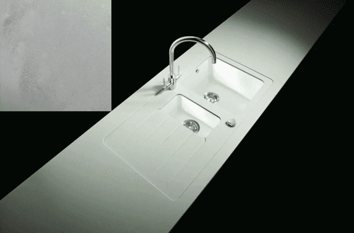 Maia Acrylic Sink Module - Snow Haze