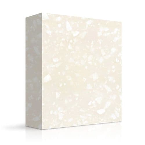 Meganite 12mm Acrylic Solid Surfaces - White Crystal Boulder - 812A - Translucent