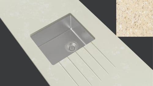 Minerva 10mm Internal Radius Stainless Steel Sink Module - Caramel Crunch