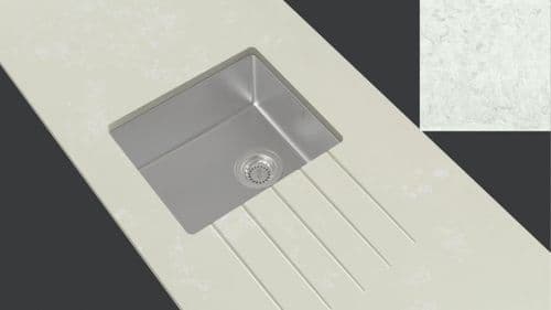 Minerva 10mm Internal Radius Stainless Steel Sink Module - Grey Storm