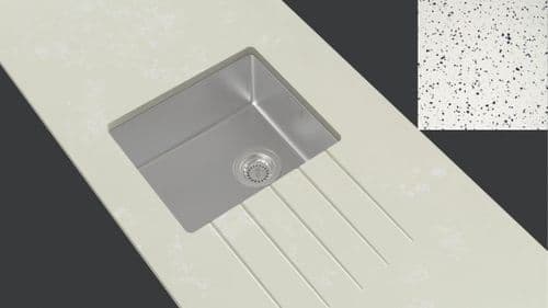 Minerva 10mm Internal Radius Stainless Steel Sink Module - Ice Blue