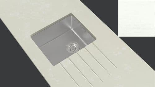 Minerva 10mm Internal Radius Stainless Steel Sink Module - Marble Wash