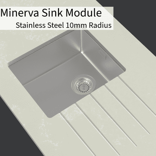 Minerva 10mm Radius Stainless Steel Sink Modules