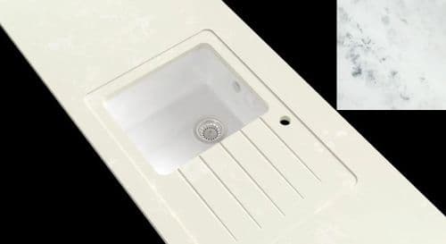 Minerva Acrylic Sink Module - Carrara White