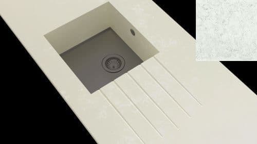 Minerva Grey Storm Integrated Coloured Stainless Steel Sink Modules