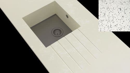 Minerva Ice Blue Integrated Coloured Stainless Steel Sink Modules