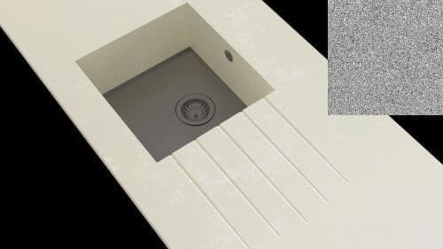 Minerva Peak Stone Integrated Coloured Stainless Steel Sink Modules