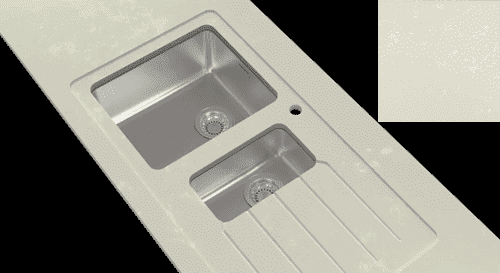 Minerva Stainless Steel Sink Module R25 - Chalk Venato