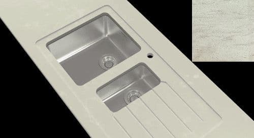 Minerva Stainless Steel Sink Module R25 - Concrete Haze