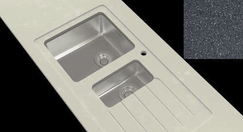 Minerva Stainless Steel Sink Module R25 - Nimbus Grey