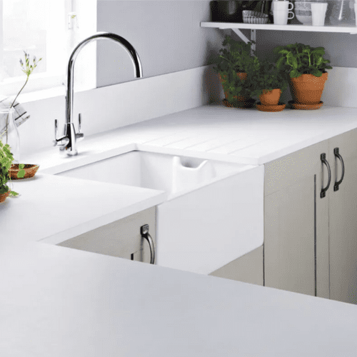 Minerva - White - Solid Worksurfaces