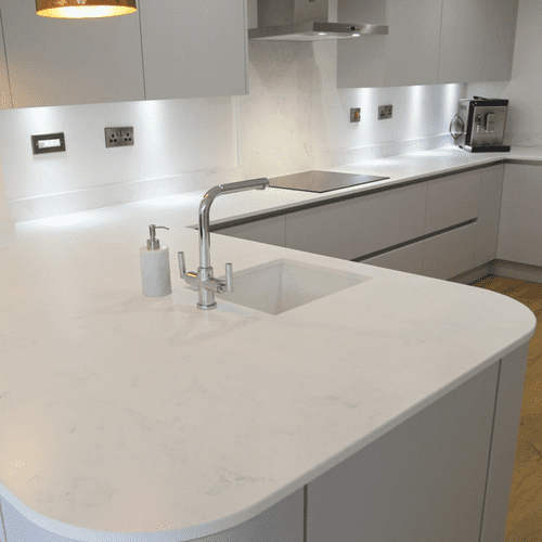 Mirostone Taj Mahal Solid Surface Worktops 20mm WSU