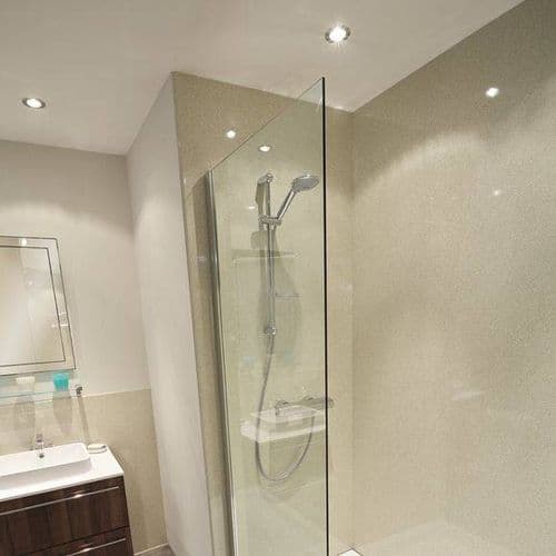 Nuance Shower Bathroom Wall Panels - Vanilla Quartz - Gloss